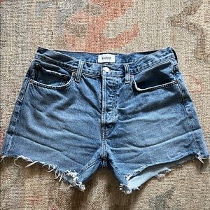 Agolde Parker Blue Jean Shorts